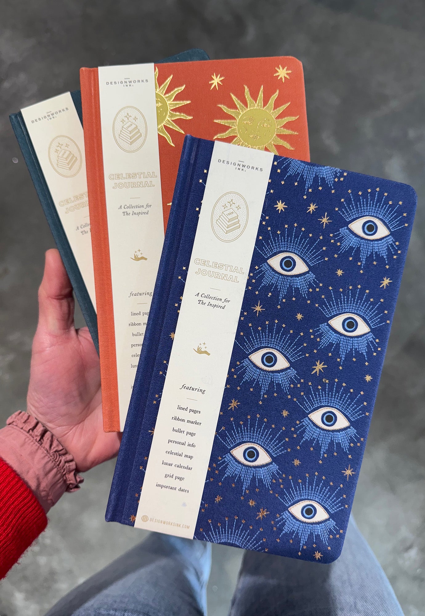 designworks ink - cloth celestial journals