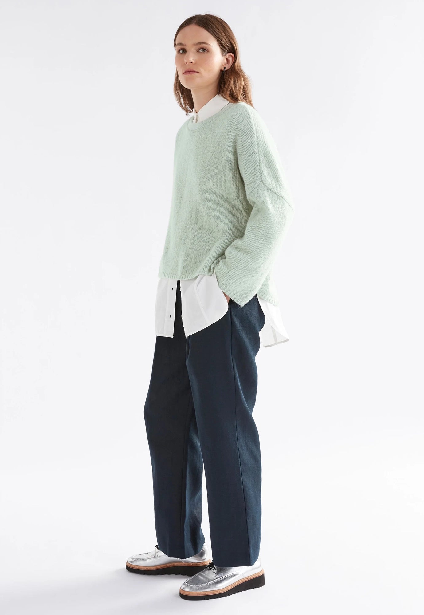 elk - agna sweater - new mint