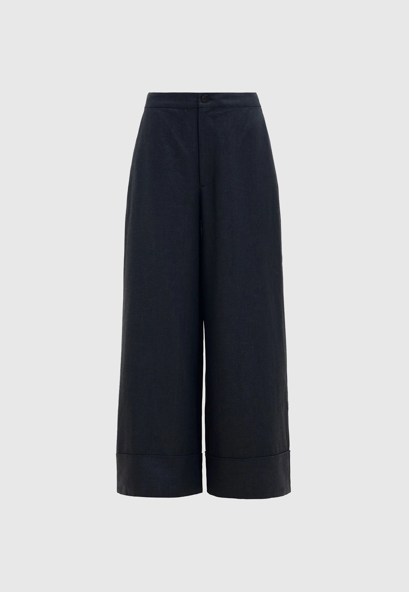 elk - anneli linen pant - black