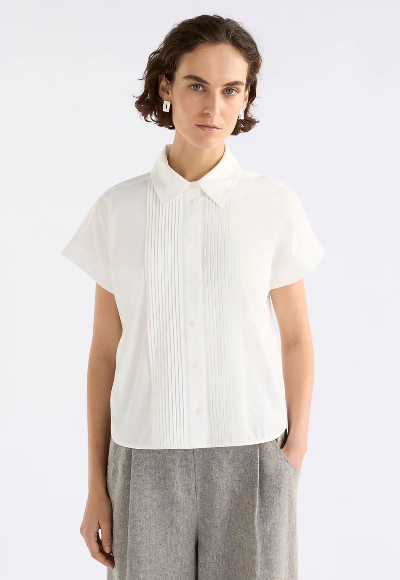 elk - apres shirt - white