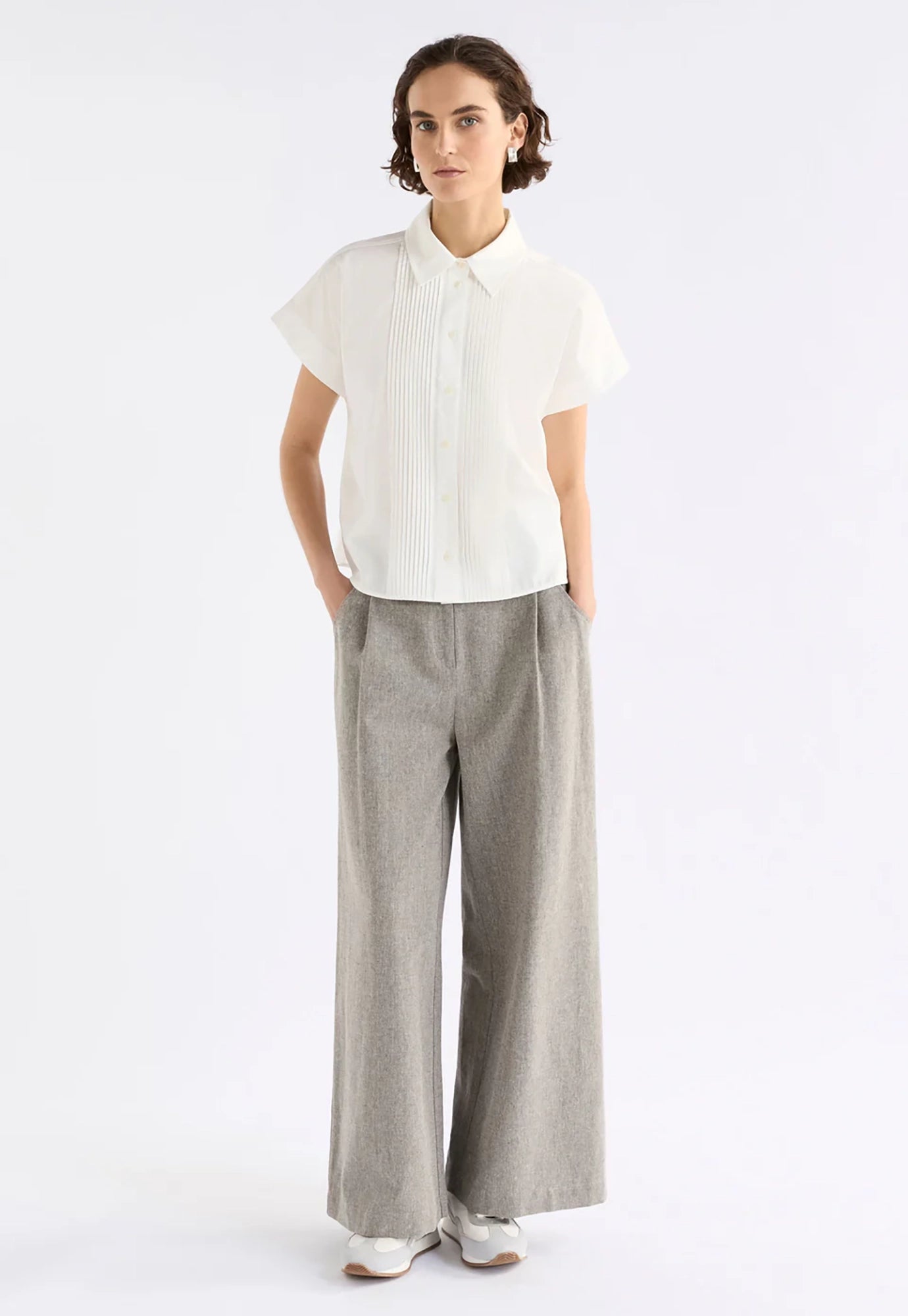 elk - apres shirt - white