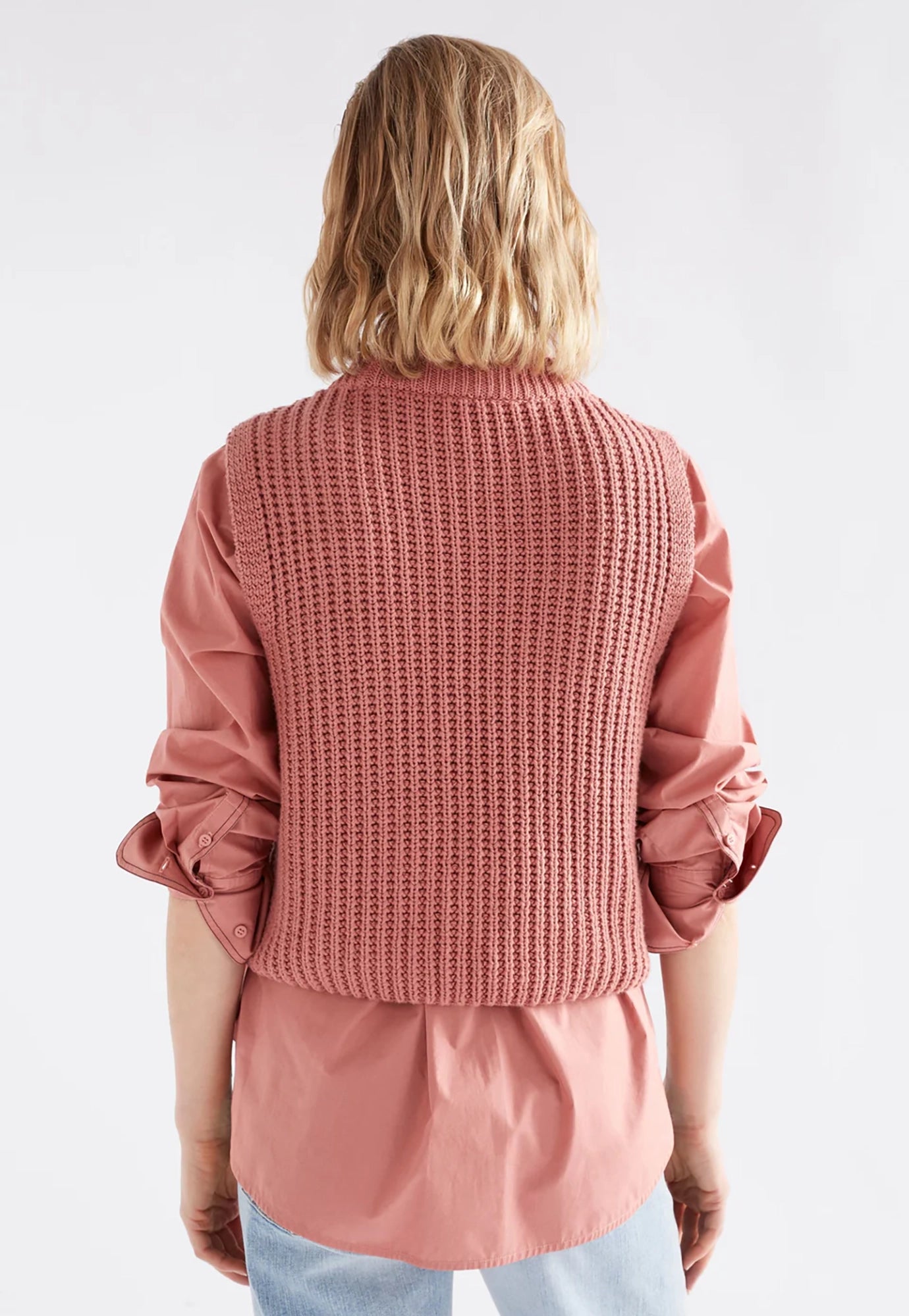 elk - arp vest - clay pink