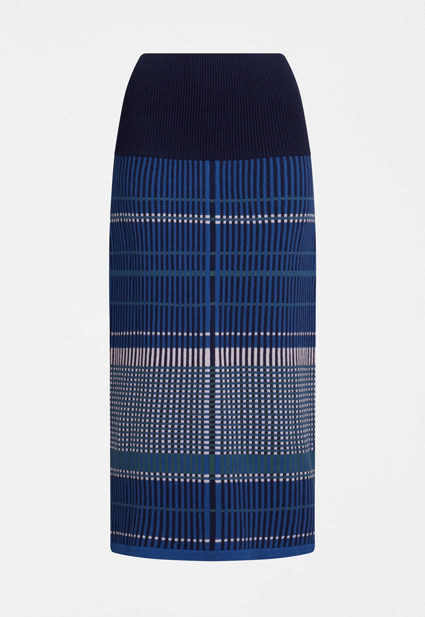 elk - cila knit skirt - blue multi