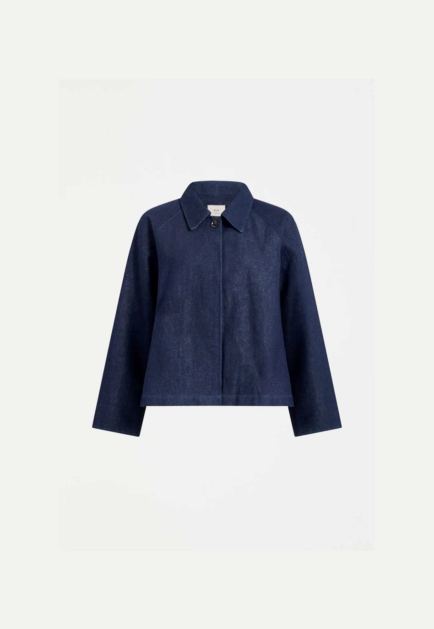 elk - decla denim jacket - dark blue wash
