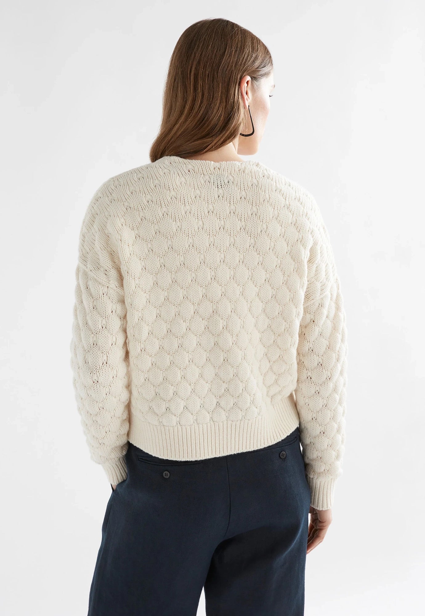 elk - emmer cardigan - oatmeal