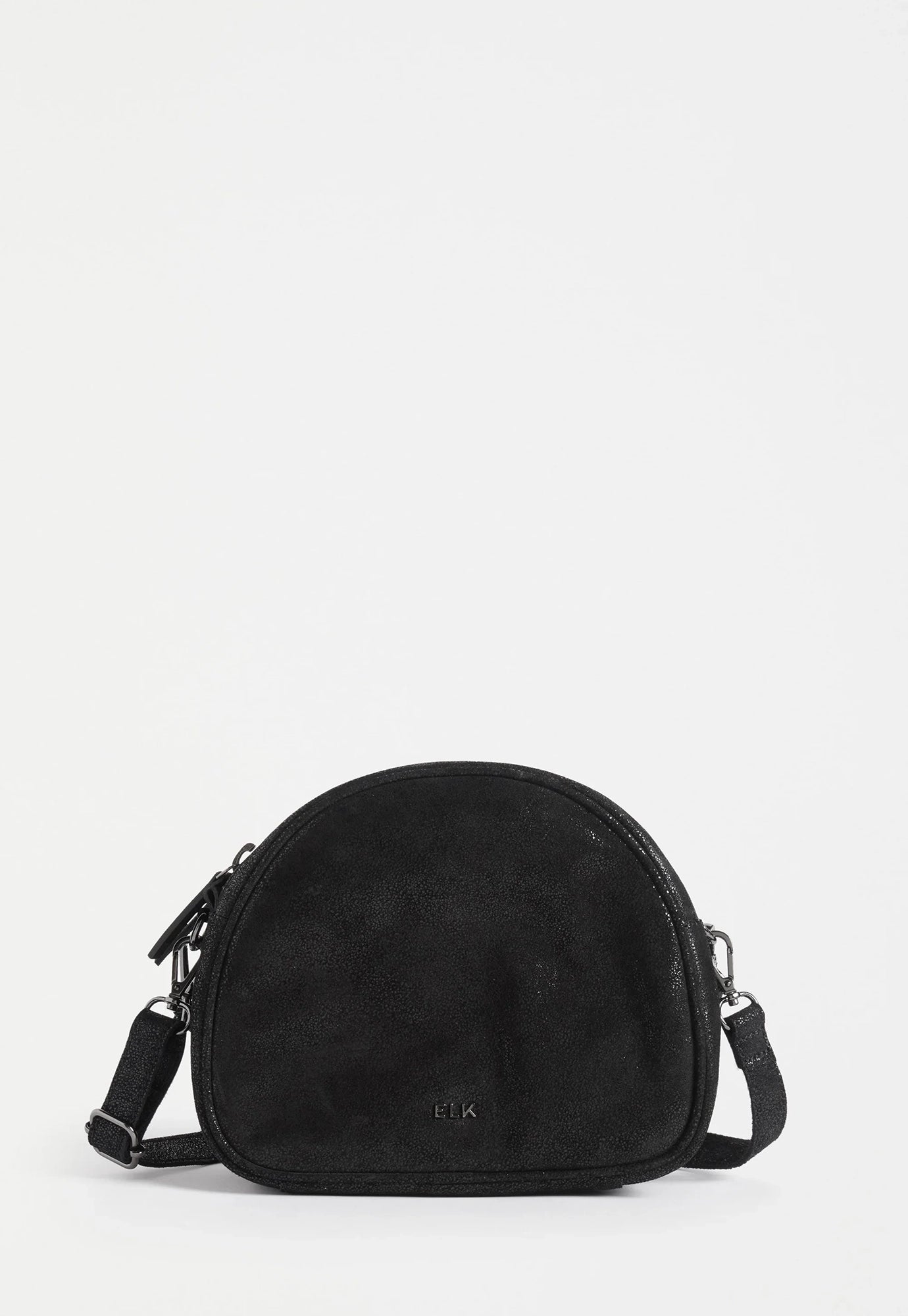 elk - kjeld crossbody bag - black shimmer