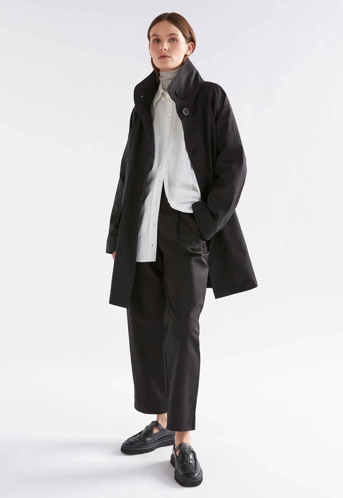 elk - noorden coat - black