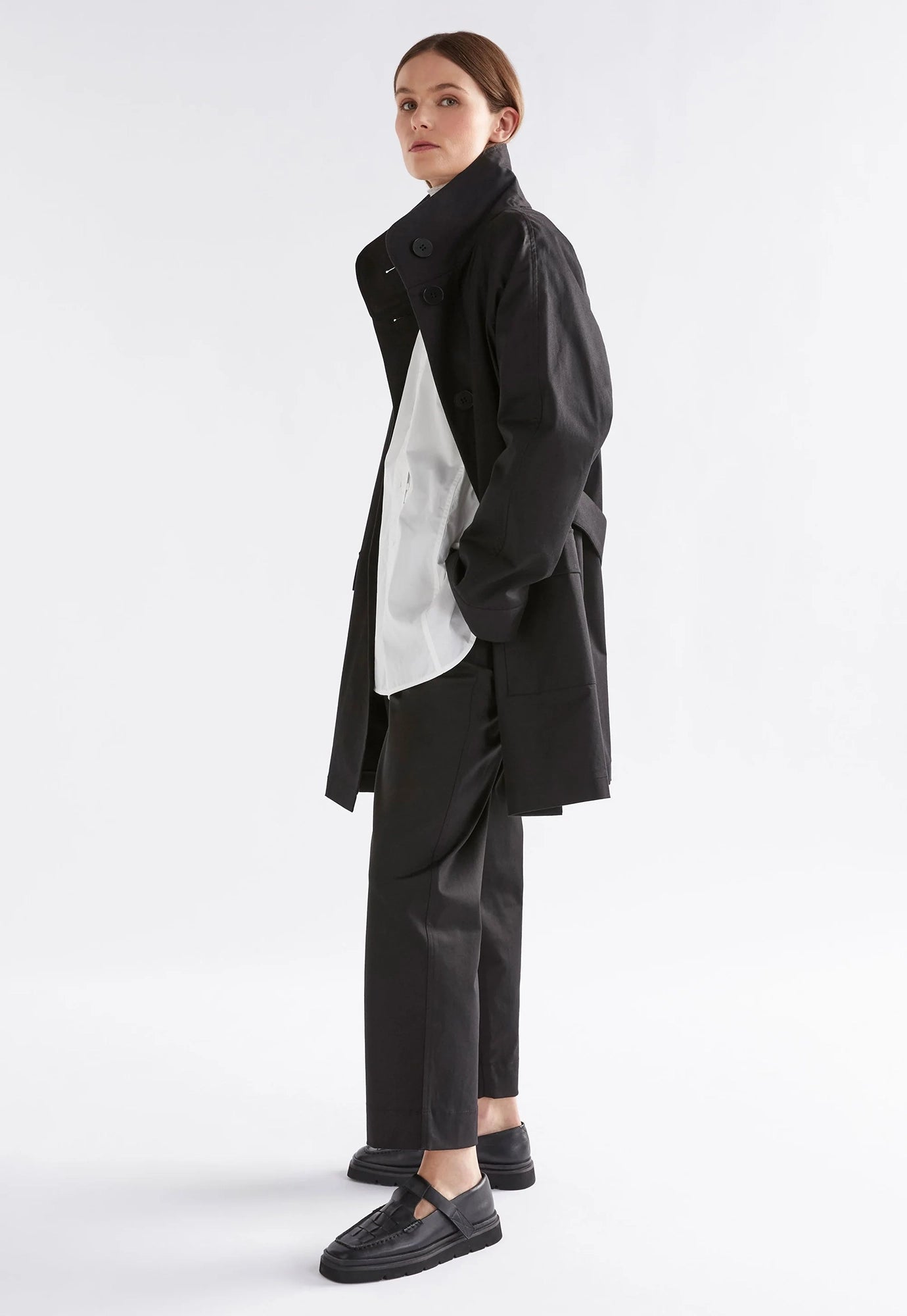 elk - noorden coat - black