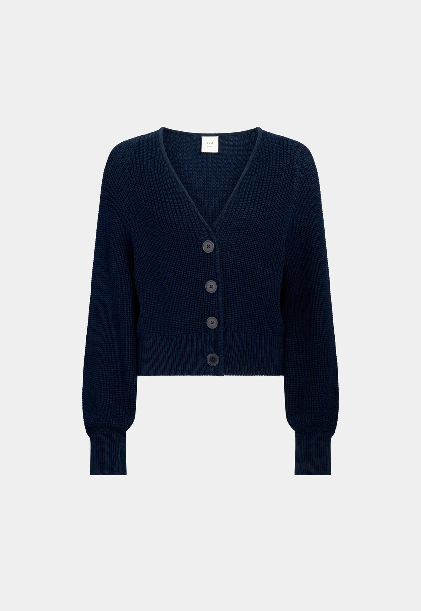 elk - saari cardigan - bright navy