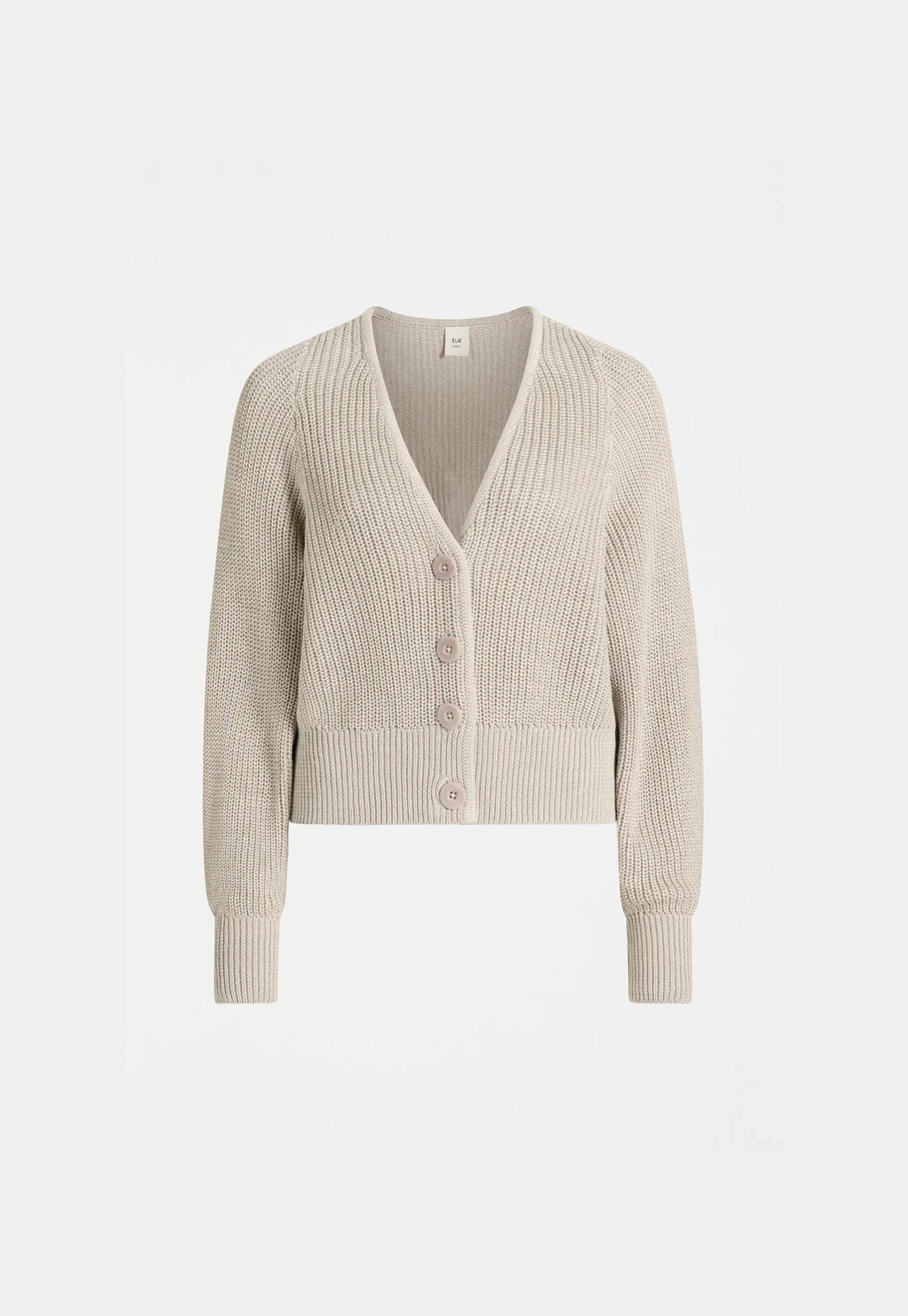 elk - saari cardigan - ecru