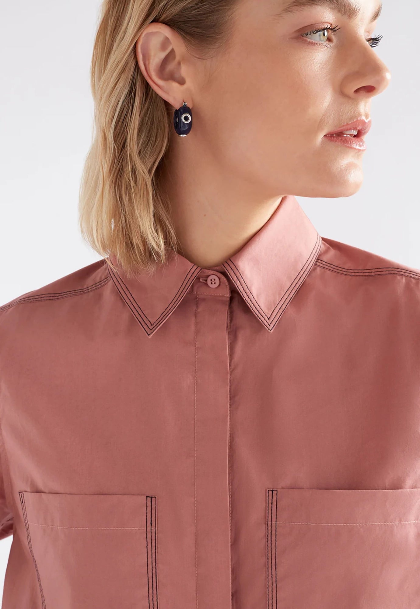 elk - salli shirt - clay pink