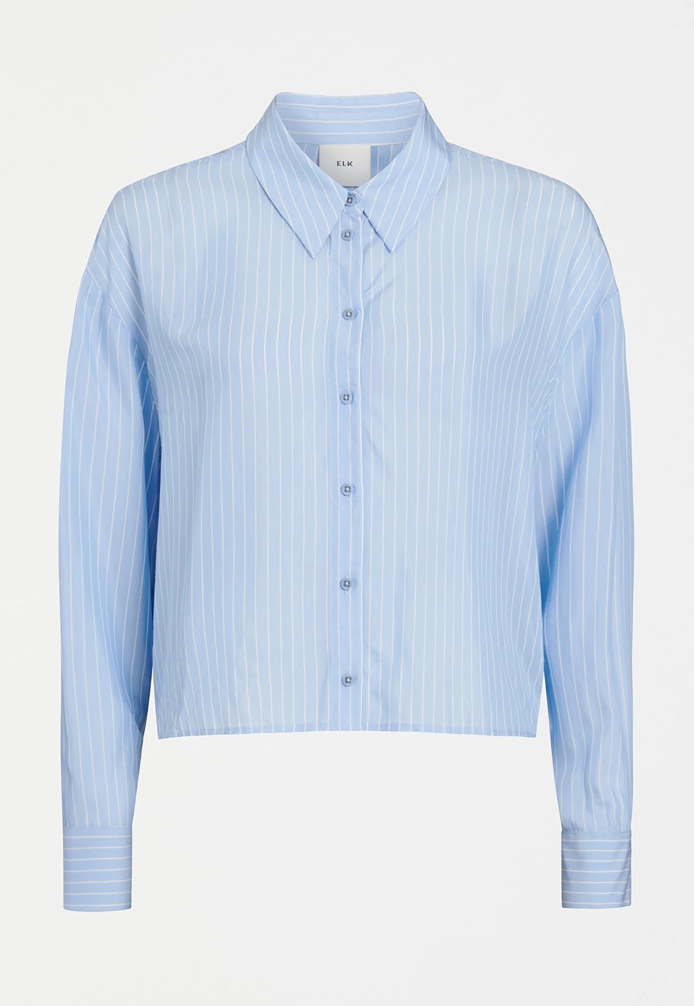 elk - sera shirt - pale blue stripe
