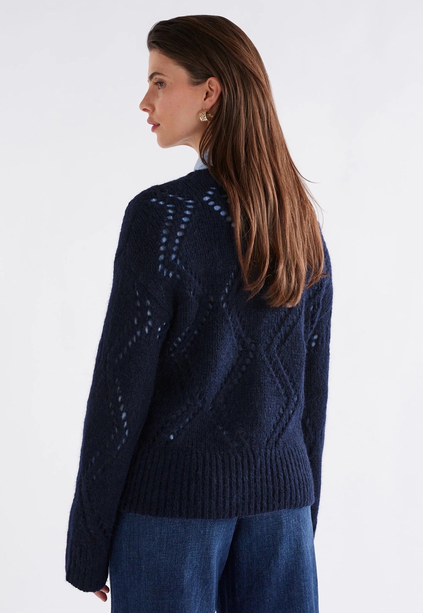 elk - sirona sweater - steel blue