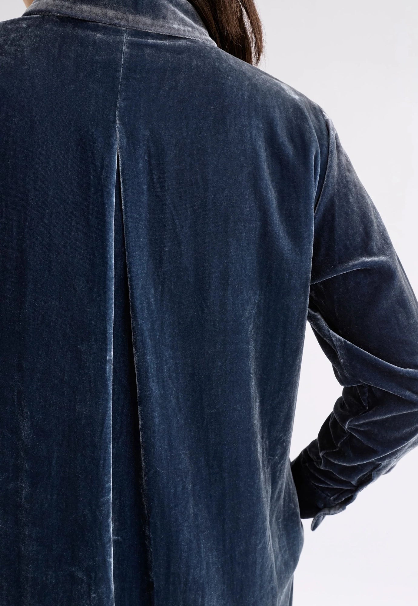 elk - suuri velvet dress - blue steel