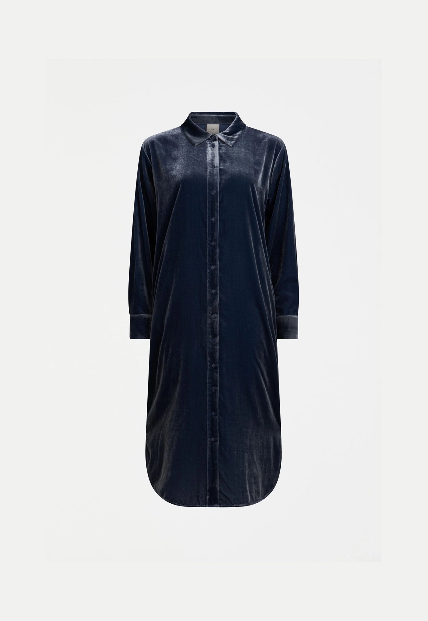elk - suuri velvet dress - blue steel