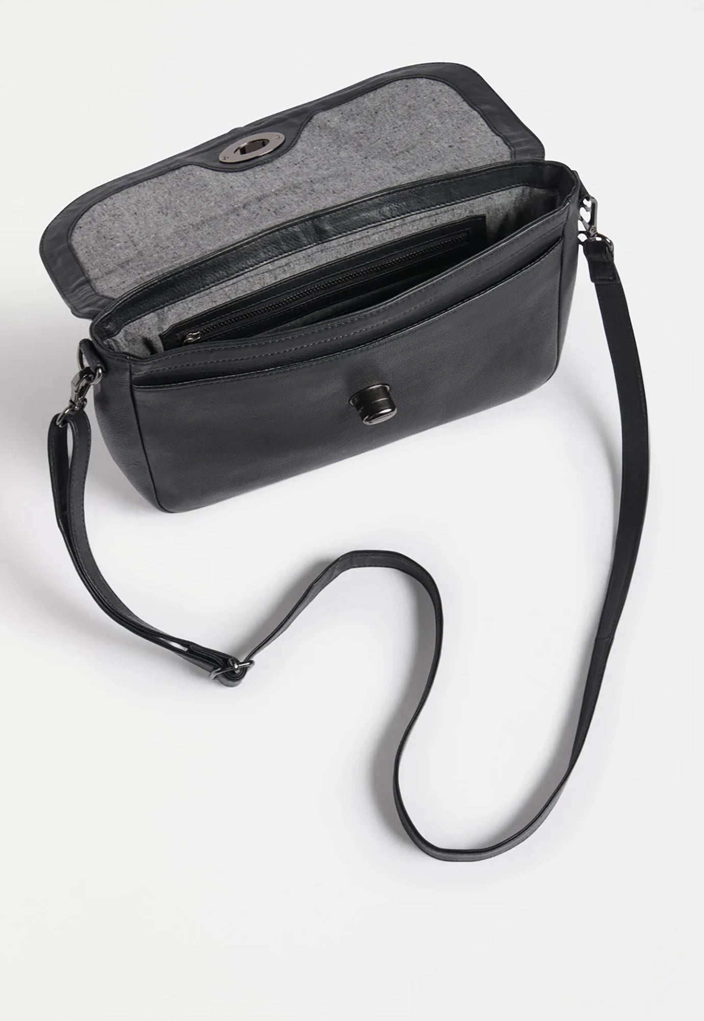 elk - unden crossbody - black