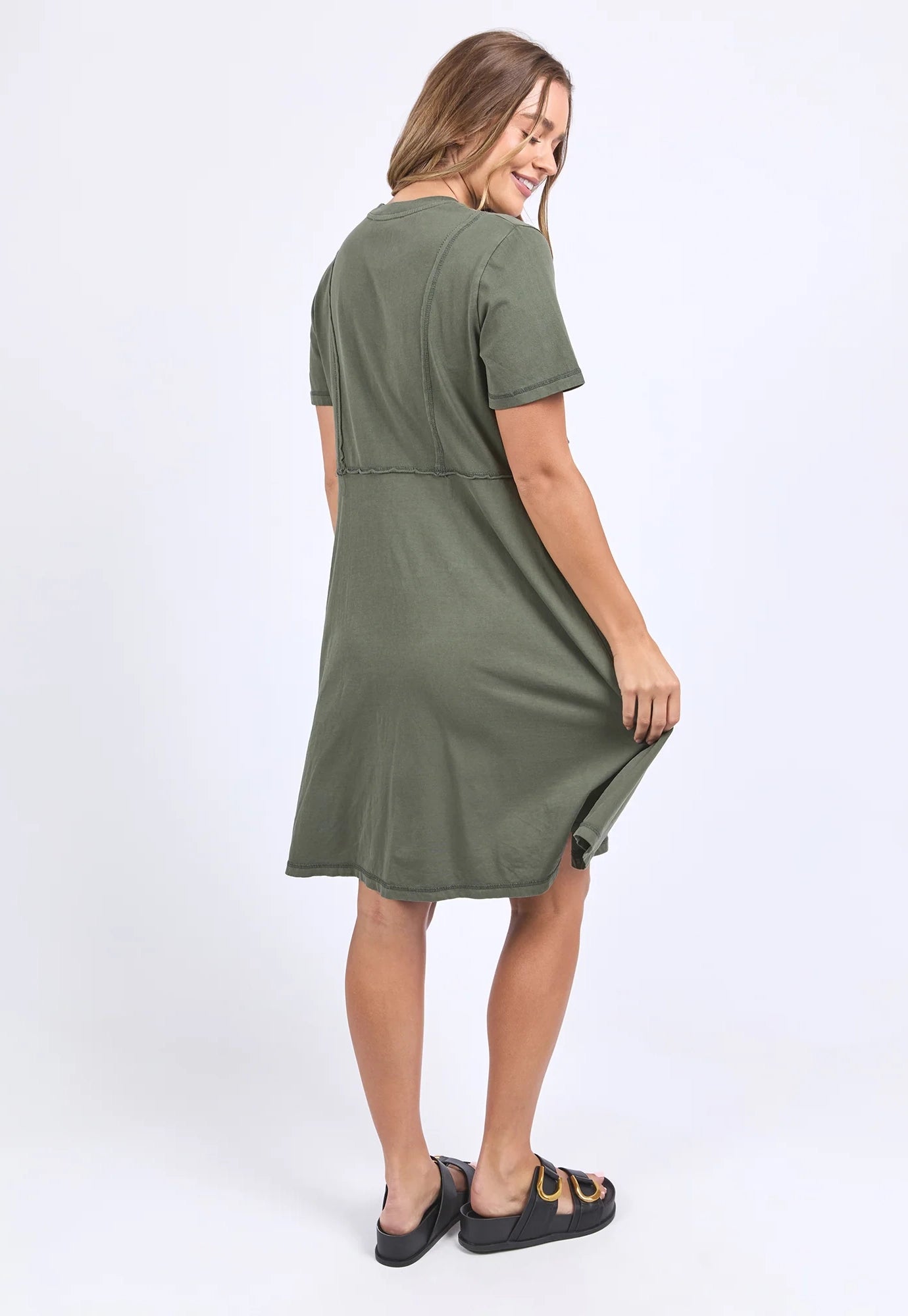 foxwood - eva dress - khaki