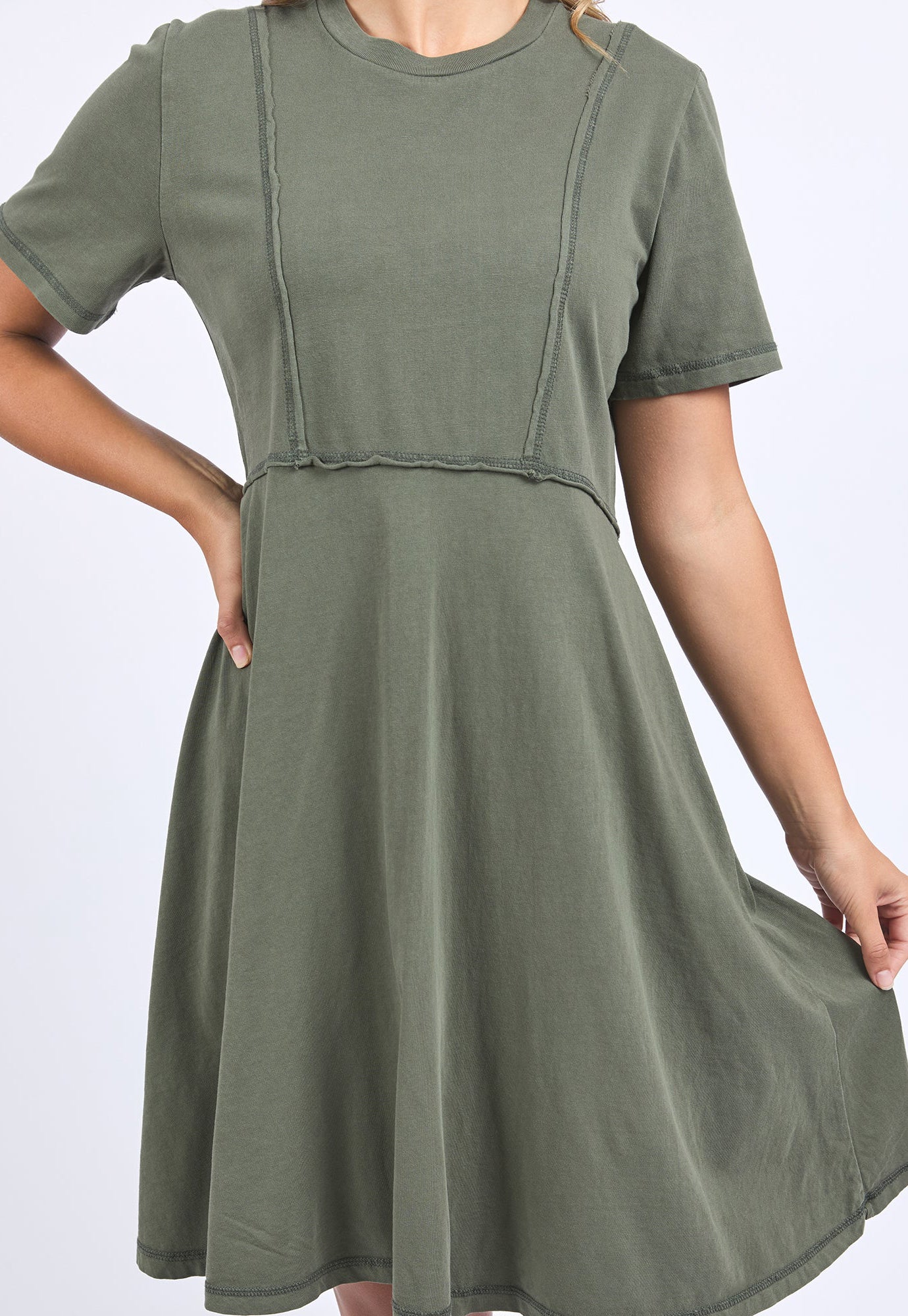foxwood - eva dress - khaki