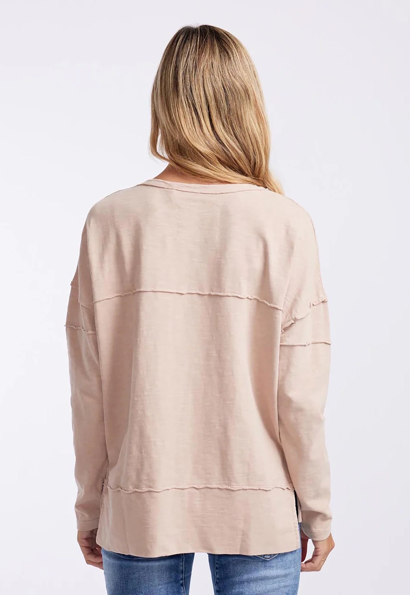 foxwood - jayne throw on top - oat