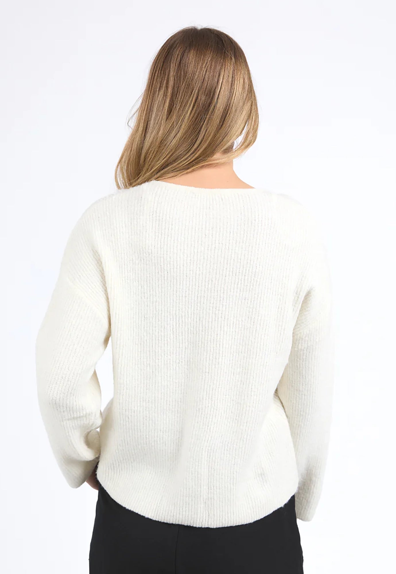 foxwood - murphy knit cardi - white