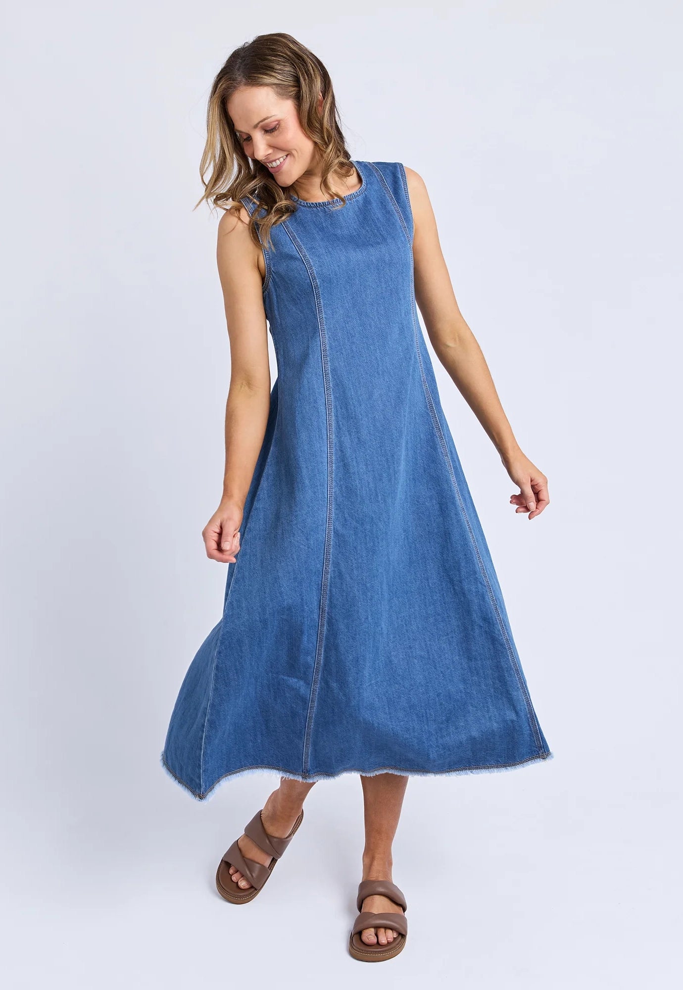 foxwood - solene denim dress - blue
