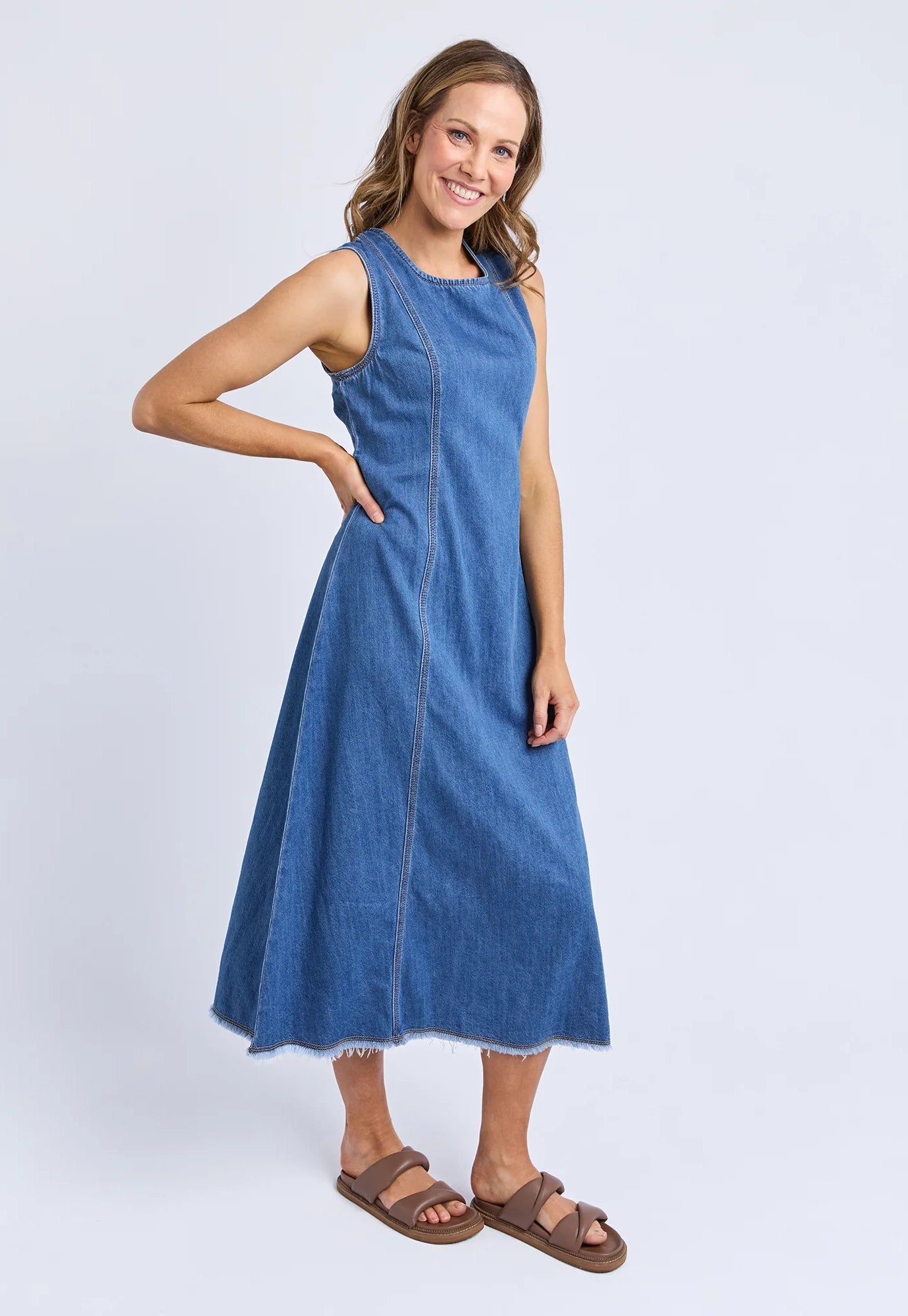 foxwood - solene denim dress - blue