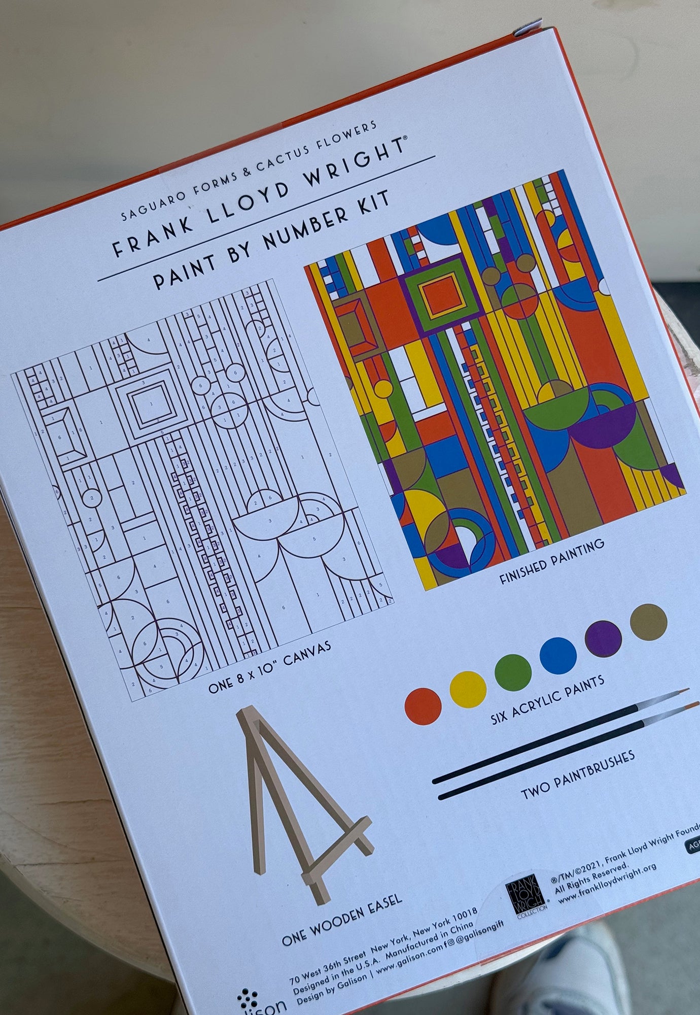 frank lloyd wright paint by number kit