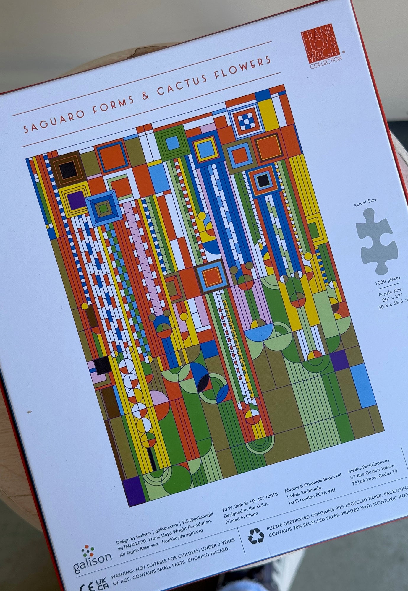 frank lloyd wright saguaro forms & cactus flowers puzzle