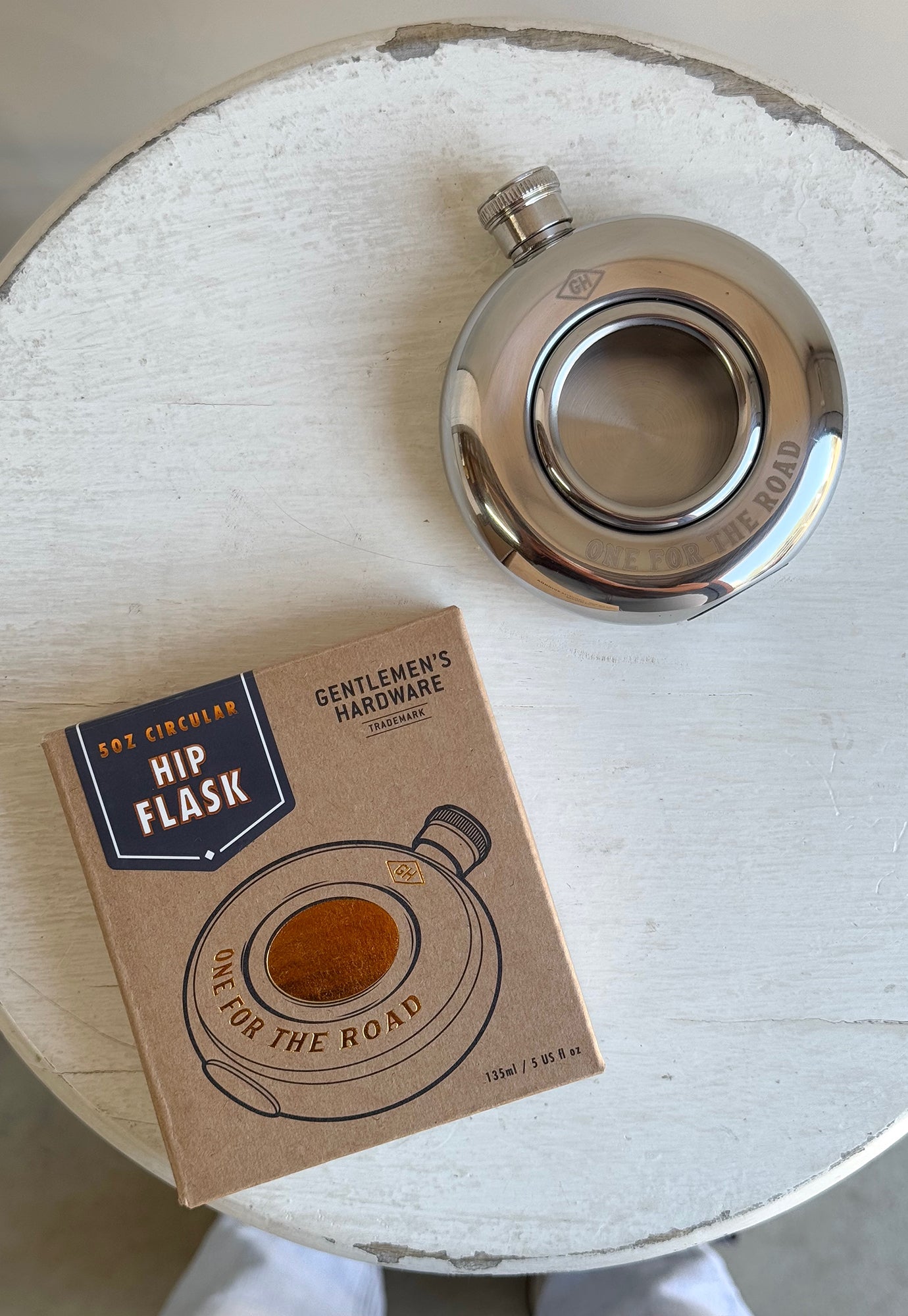 gentlemen's hardware - one for the road hip flask
