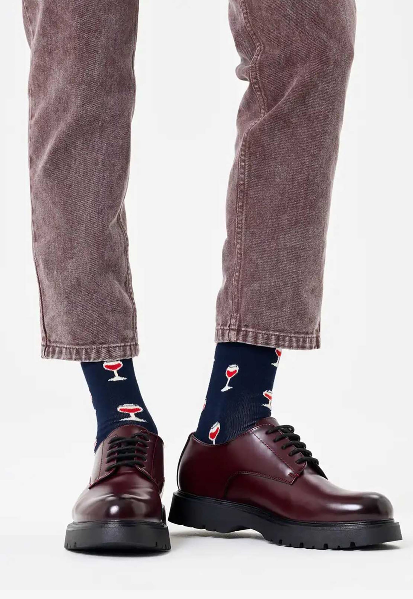 happy socks - glass of wine navy 41-46