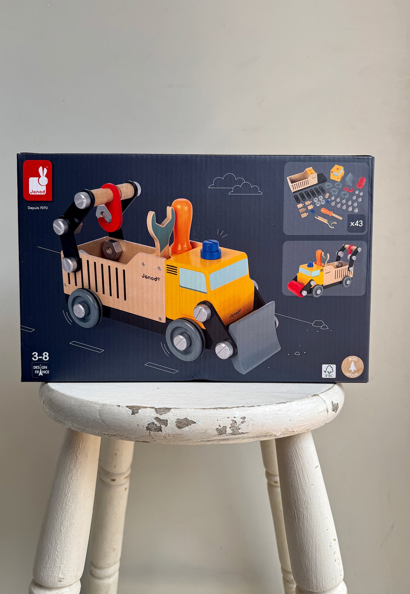 janod - brico kids diy construction truck