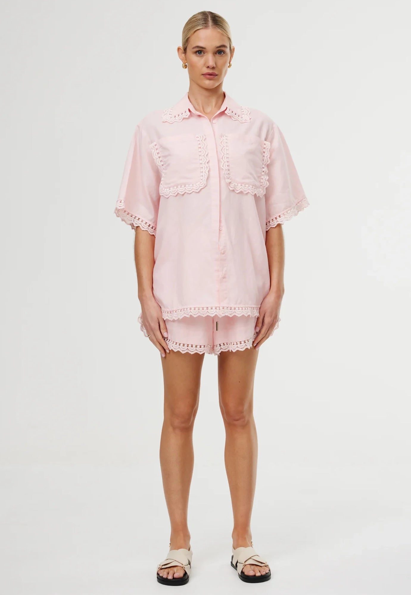 kinney - evie shirt - blush