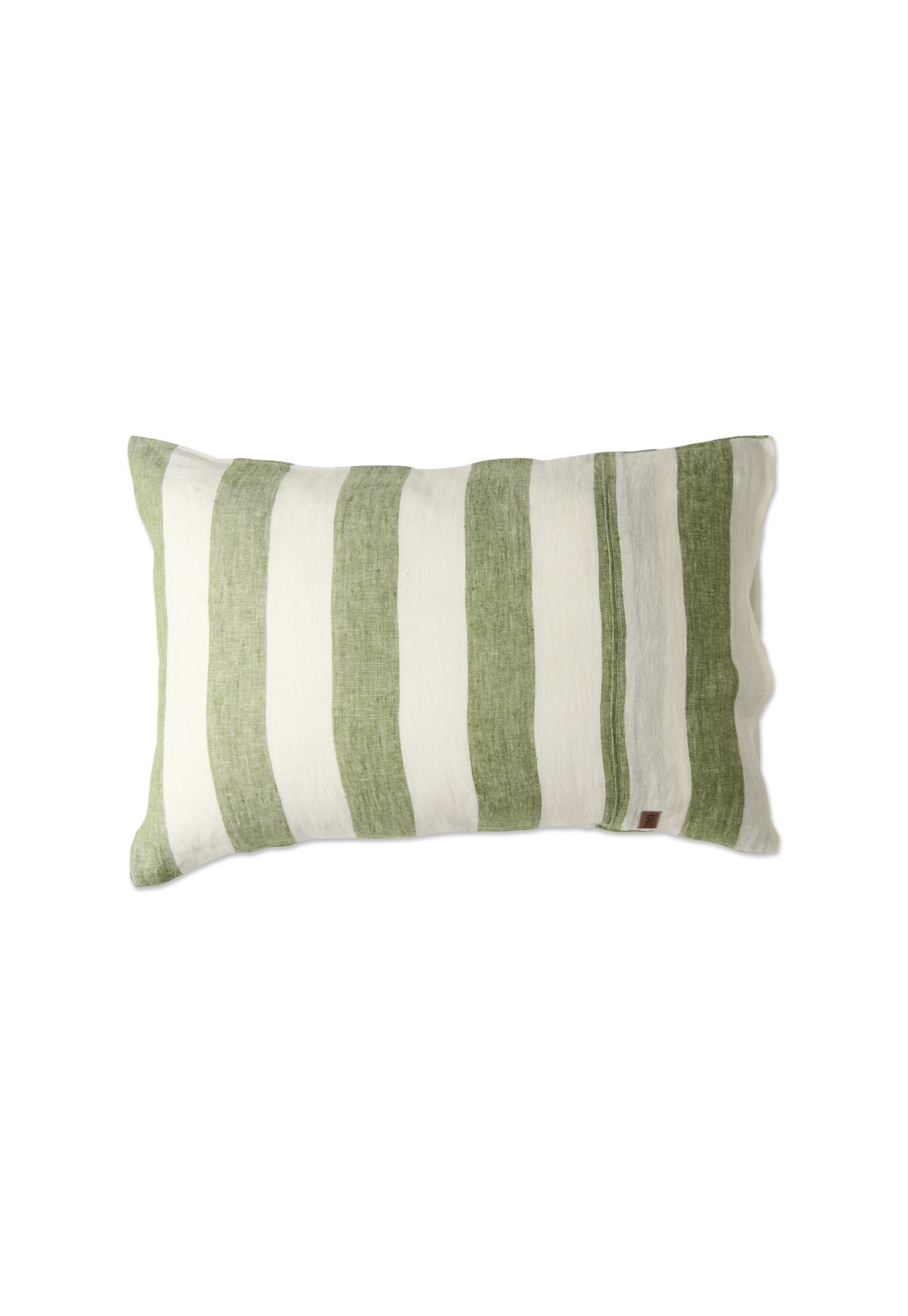 kip&co - moss stripe linen pillowcases 2P set