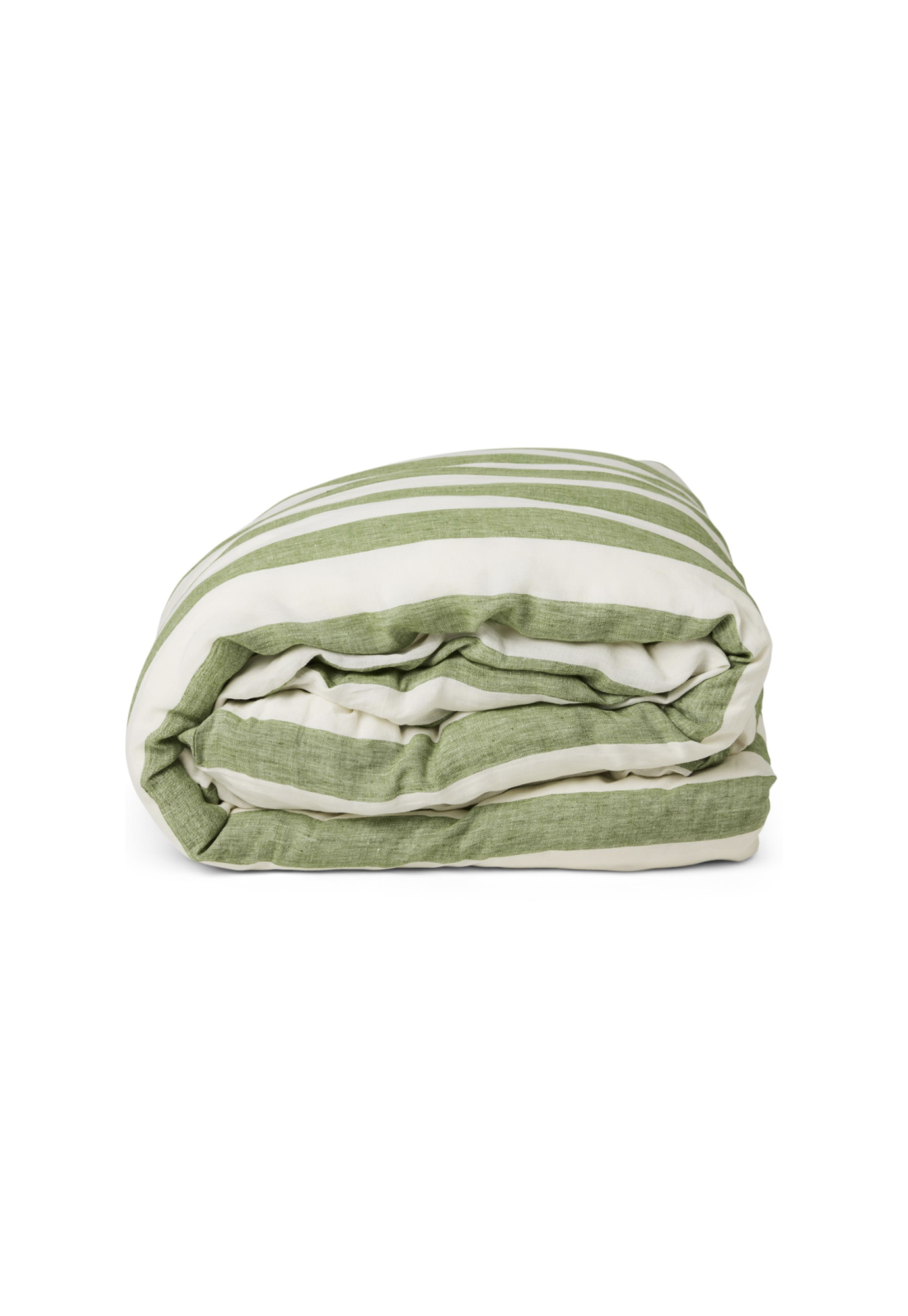 kip&co - moss stripe linen quilt cover