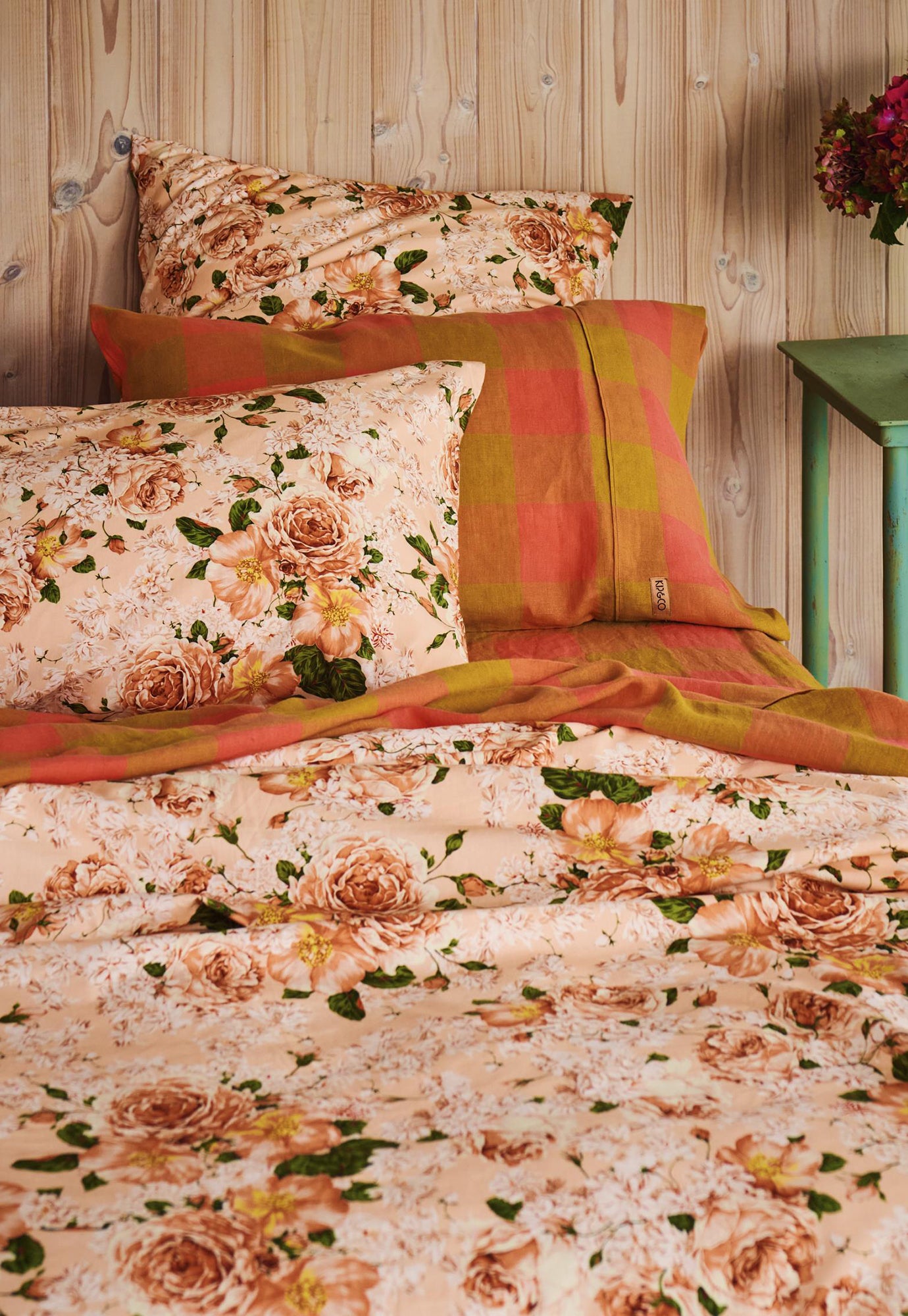 kip&co - rose garden cotton quilt cover