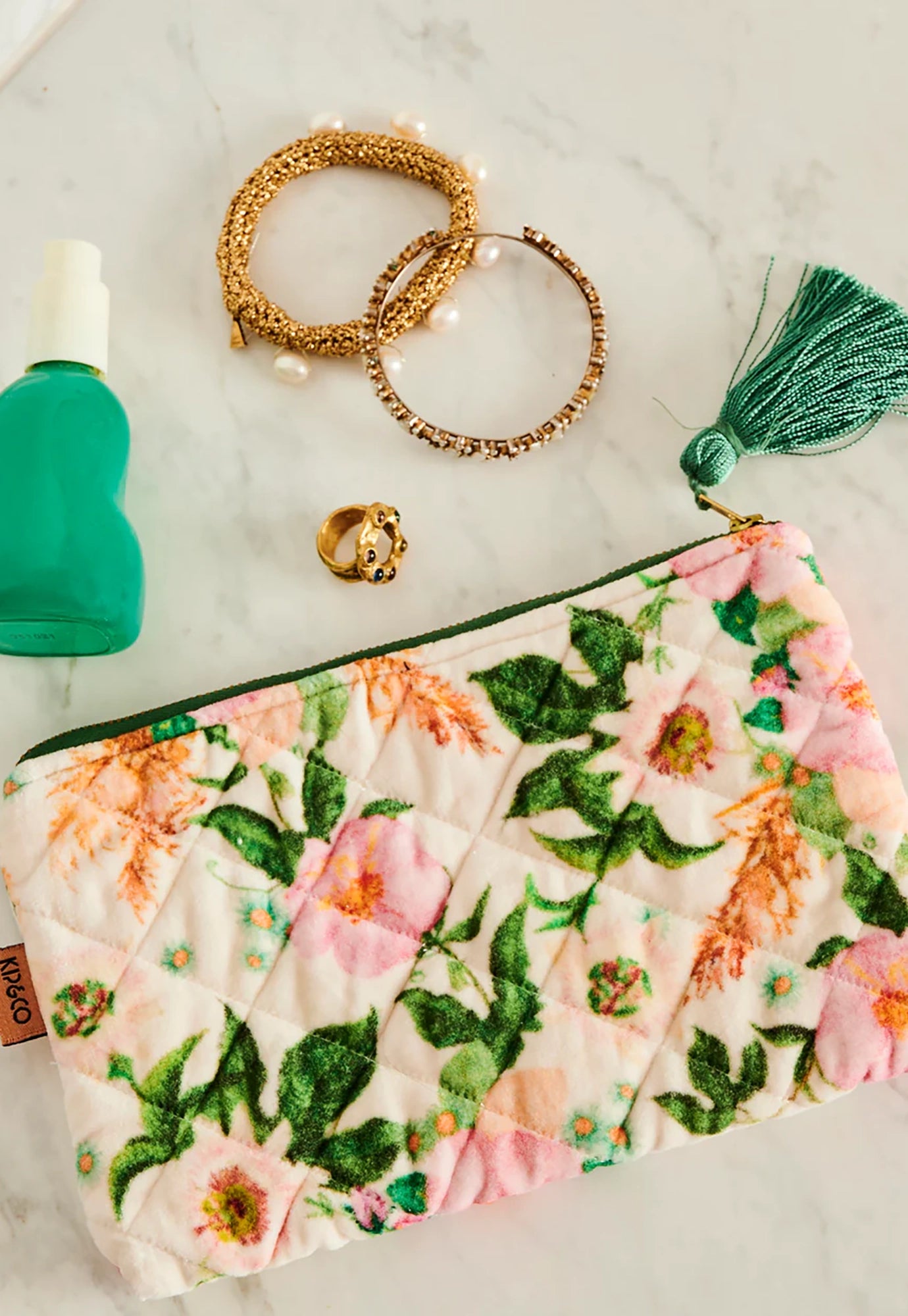 kip&co - velvet cosmetics purse