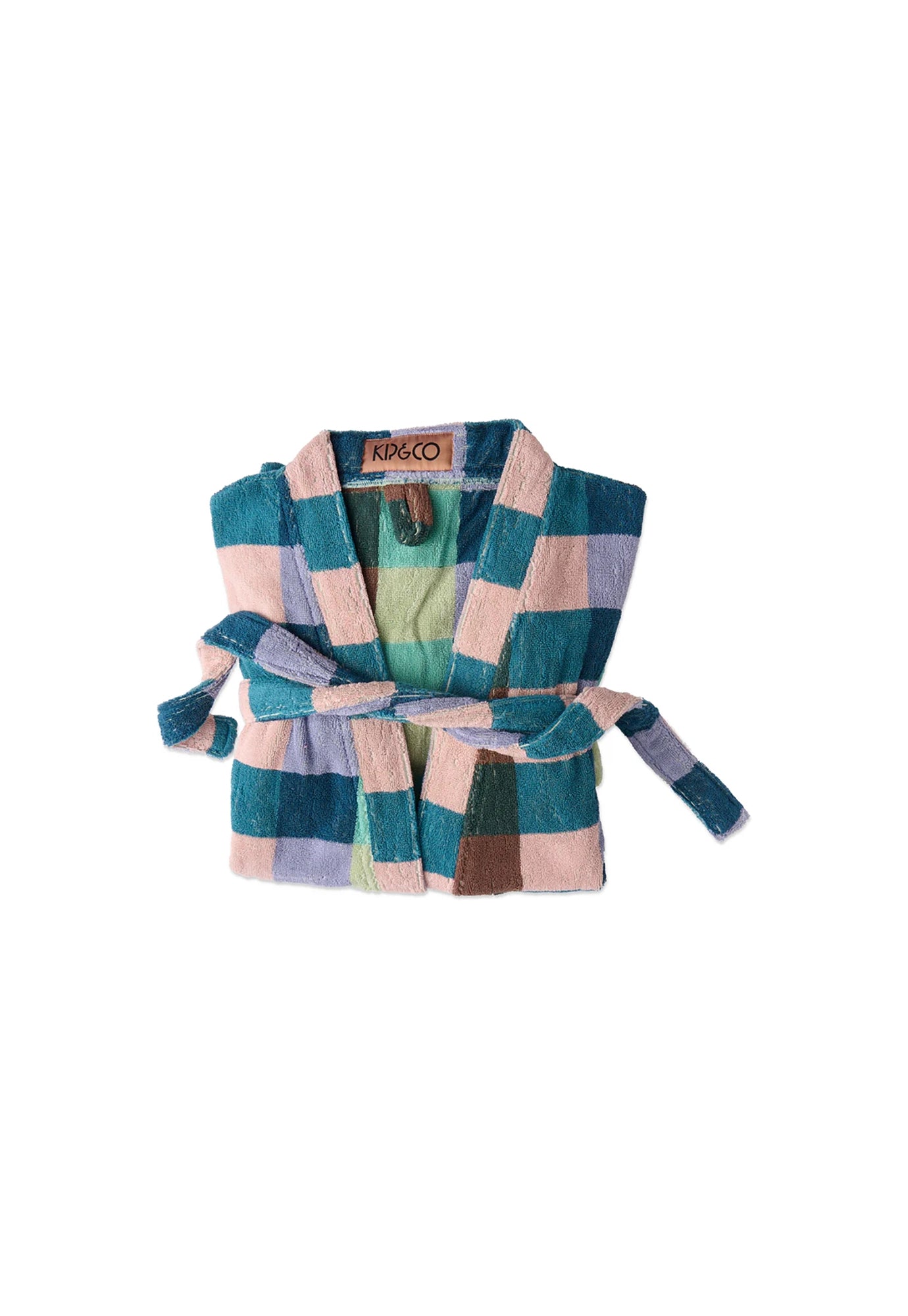kip&co - woodlands tartan terry bath robe