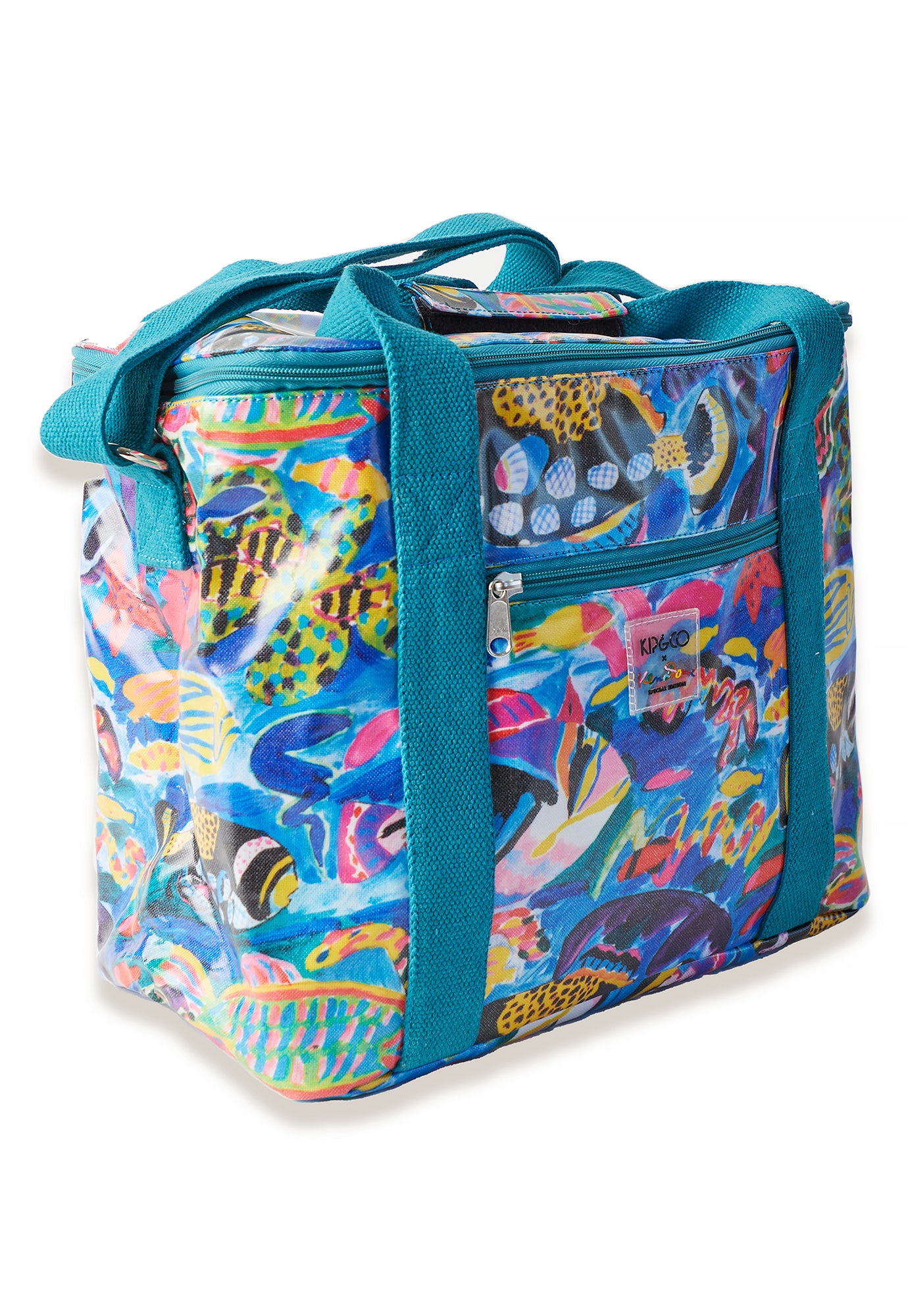 kip&co x ken done - barrier reef garden cooler bag