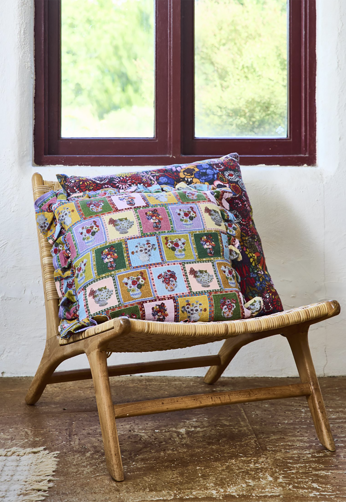 kip&co x margaret preston - margaret's vase frill upholstery cushion