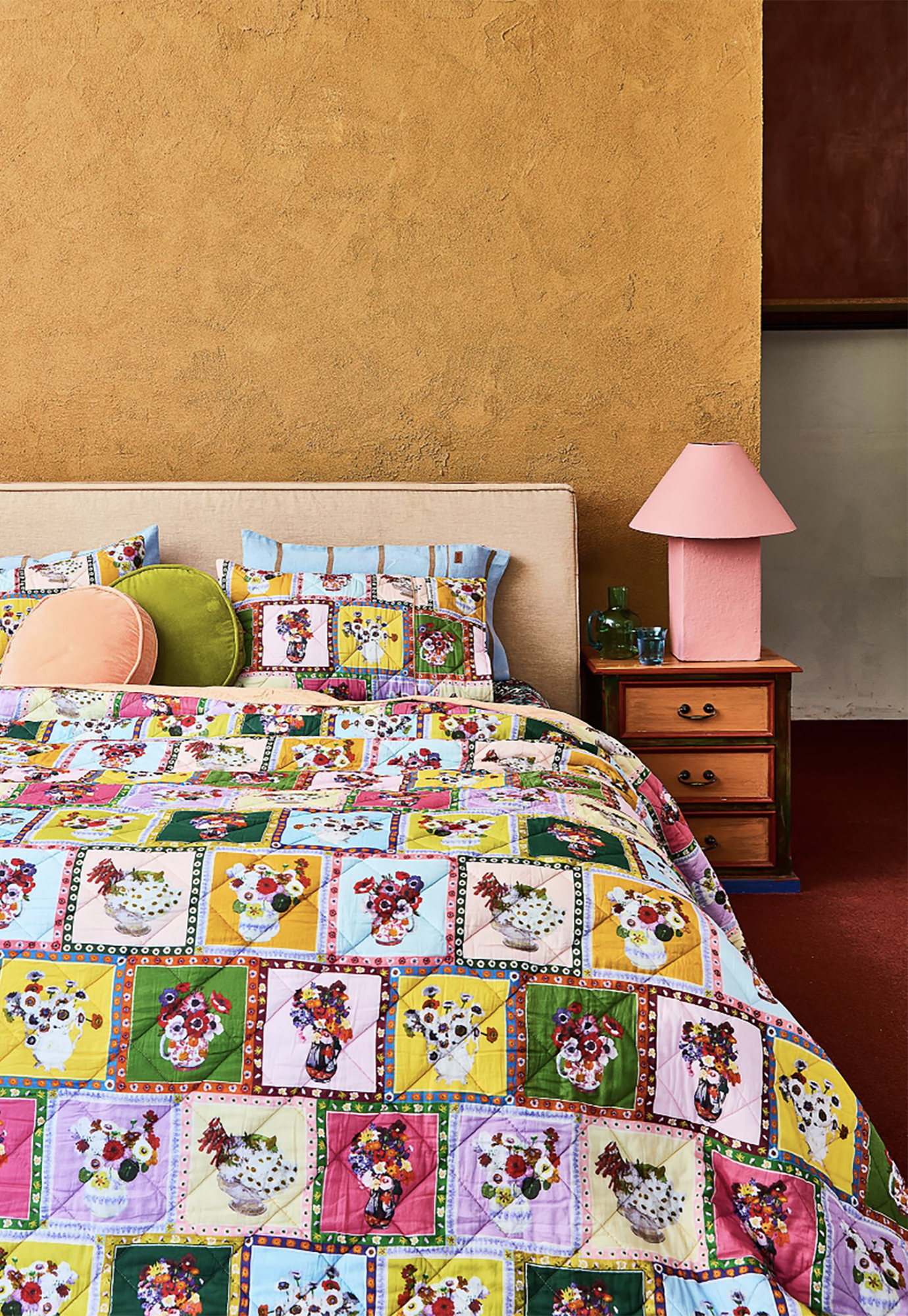 kip&co x margaret preston - margaret's vase quilted bedspread