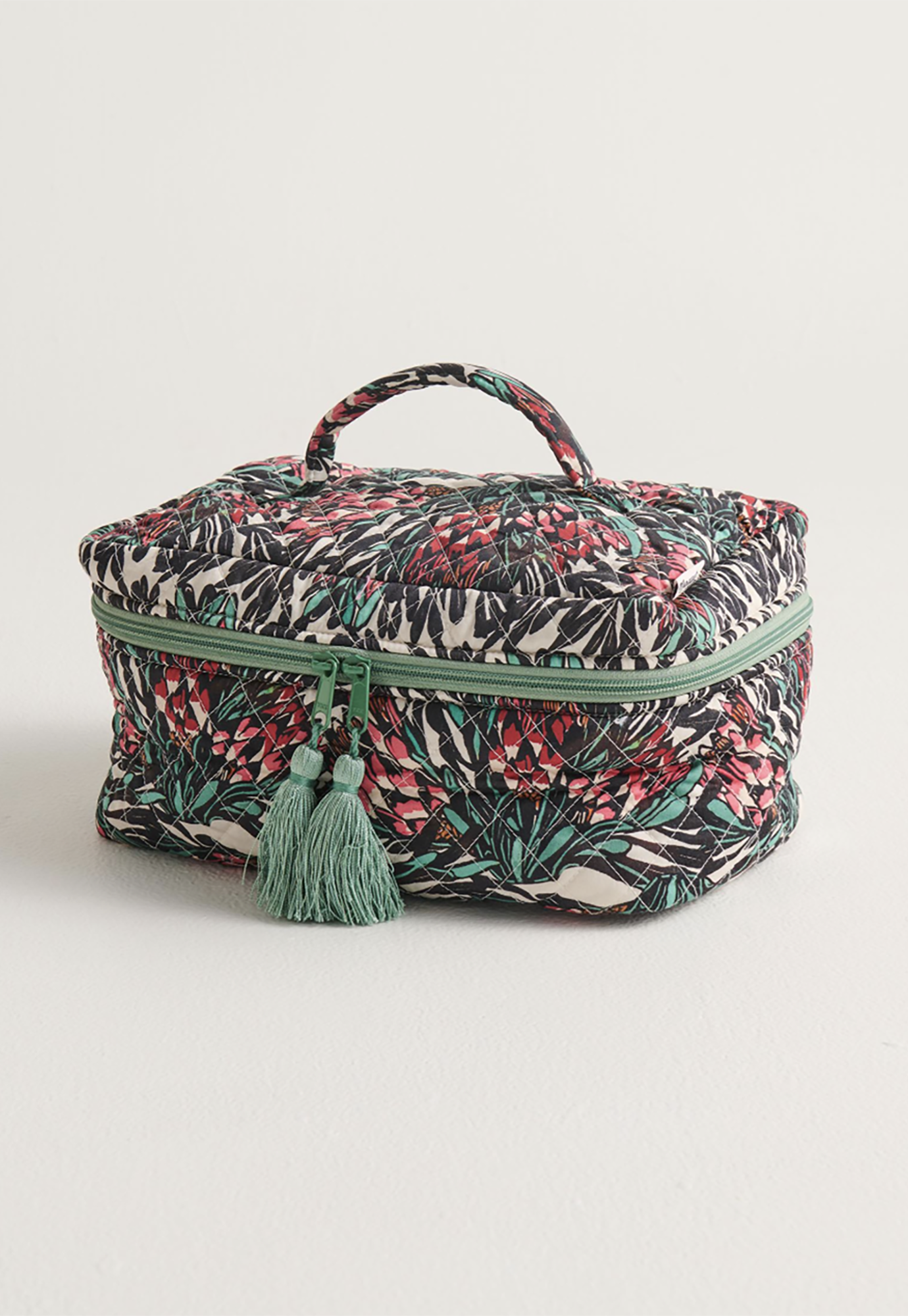 kip&co x margaret preston - protea party quilted toiletry case