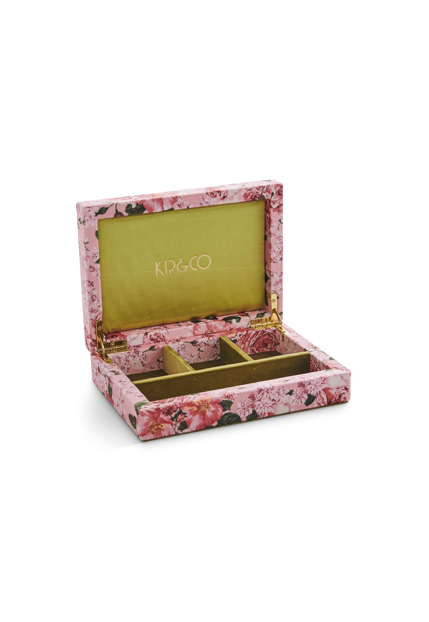 kip&co - rose garden velvet jewellery box