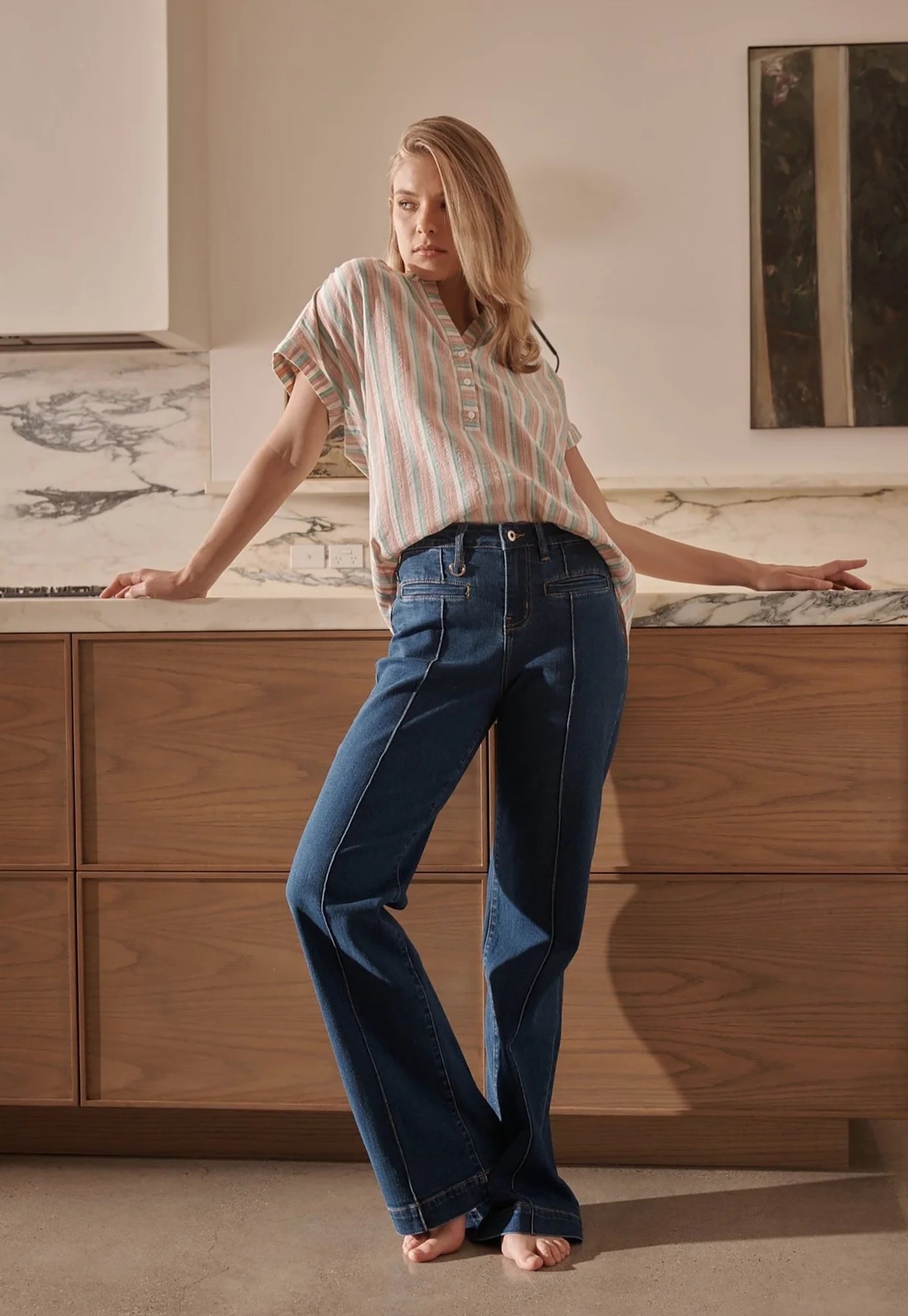 Brooke Jean in Mid Washed Blue Brooke Jean in Mid Washed Blue
