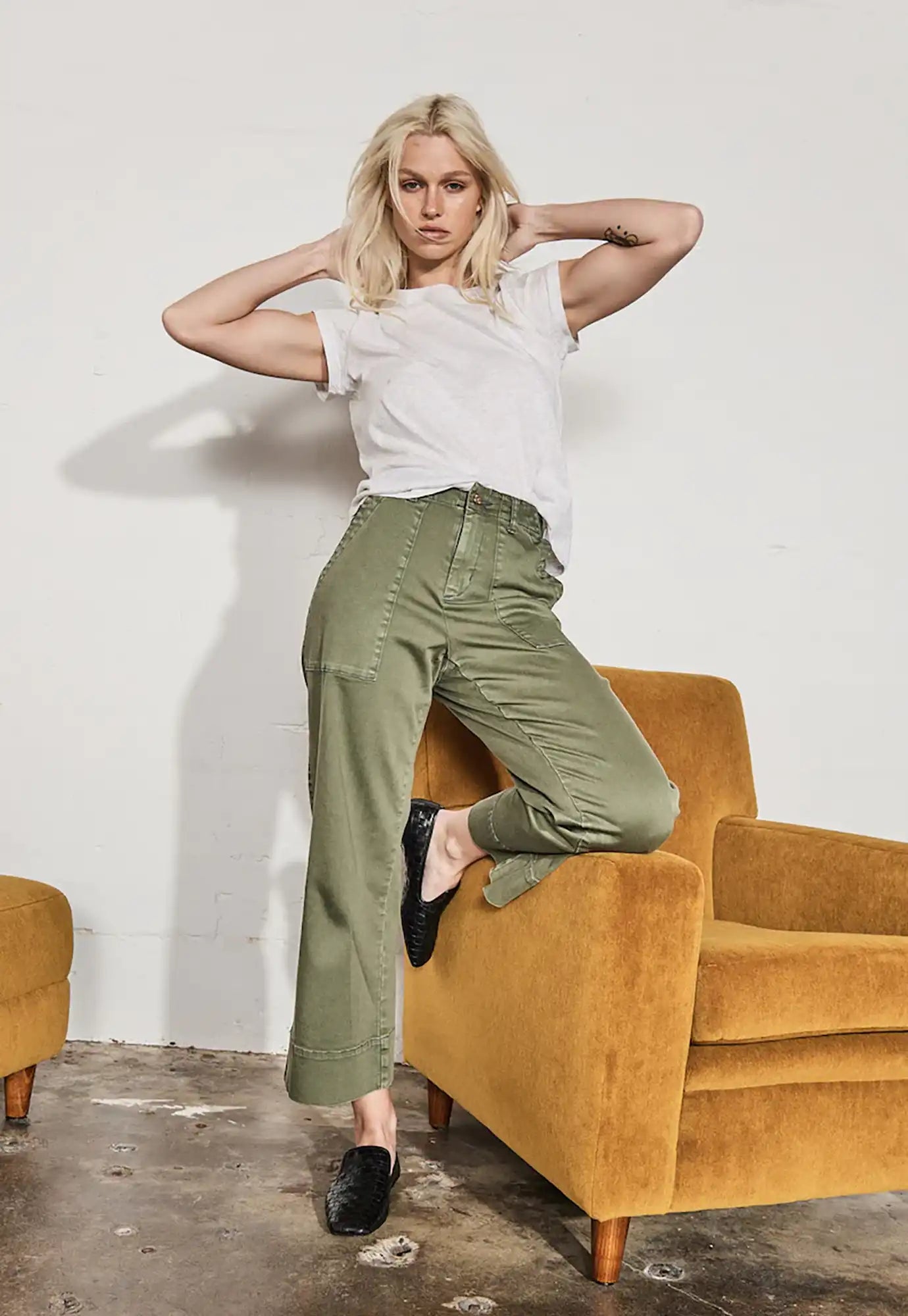 kireina - celeste pant - khaki