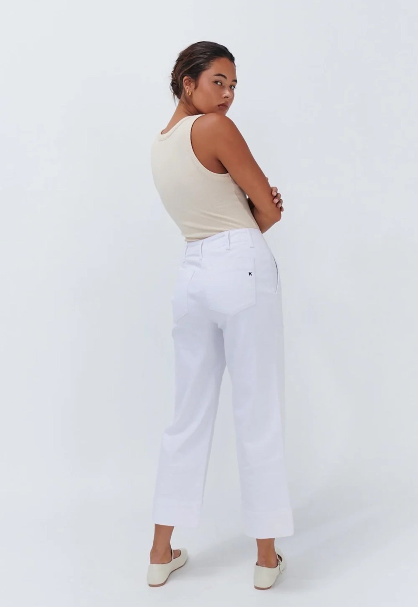 kireina - celeste pant - snow white