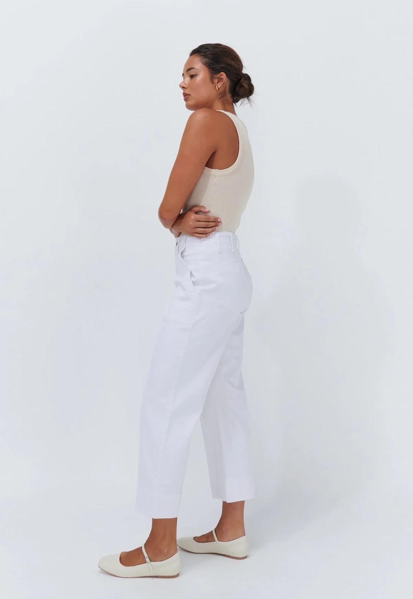kireina - celeste pant - snow white