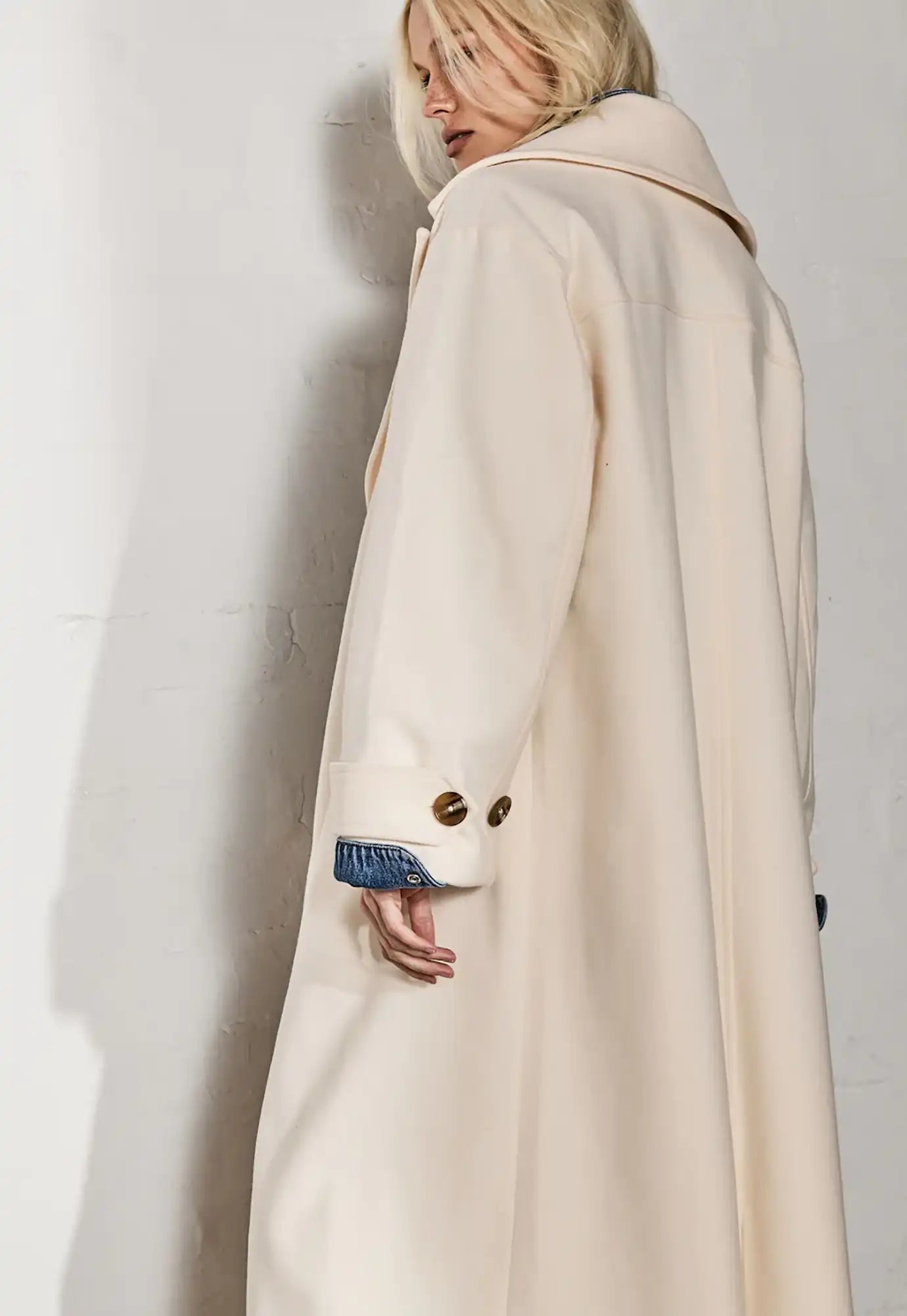 kireina - gwyneth coat - ivory