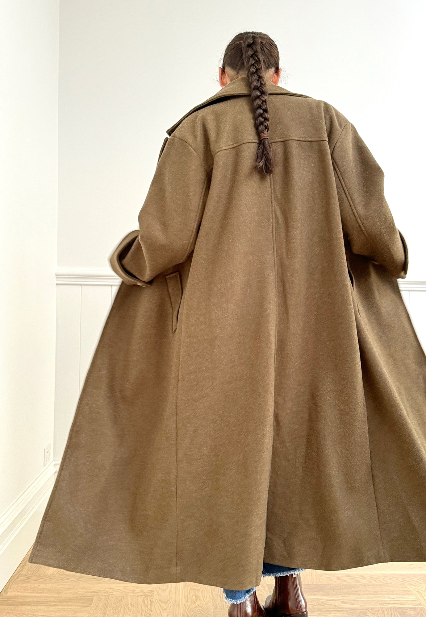 kireina - gwyneth coat - khaki