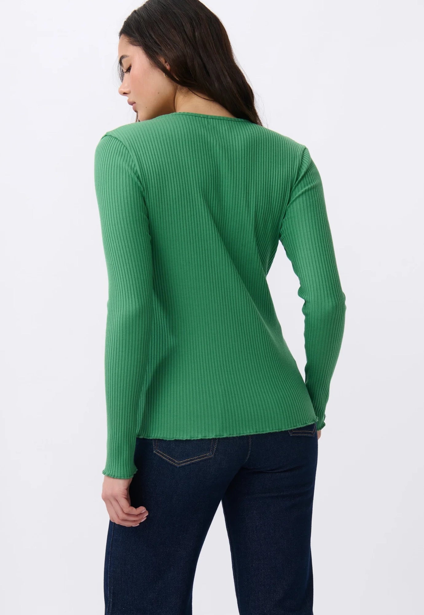 kireina - heather top - apple green