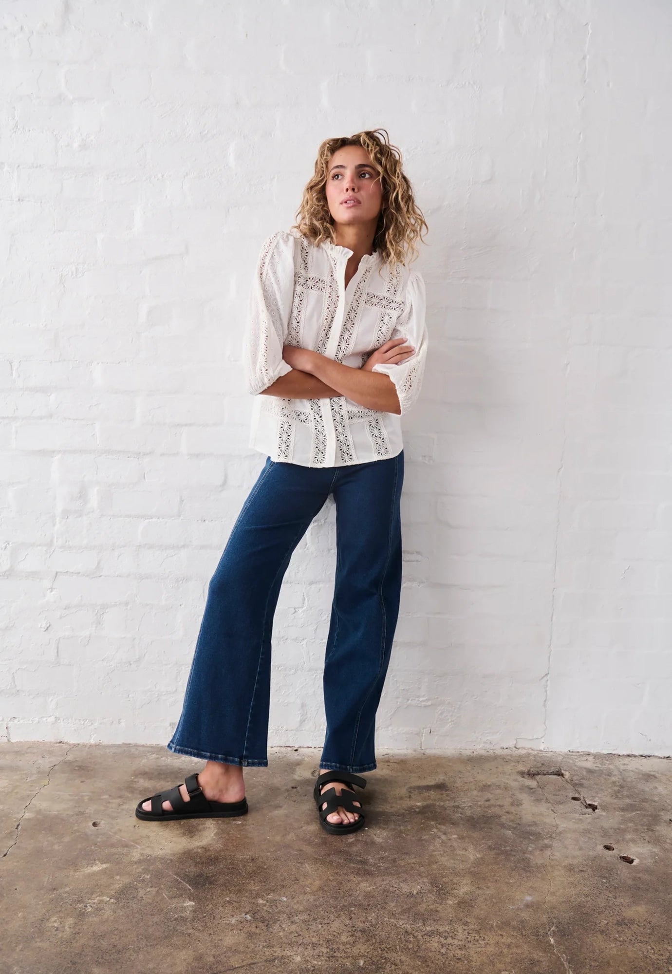 kireina - isabella shirt - white